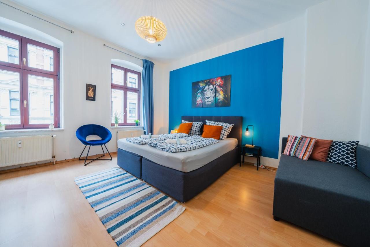 Blue Chili 08 - Magdeburg 2-Zimmer Altbau, Wi-Fi, 5 Pax Exteriér fotografie